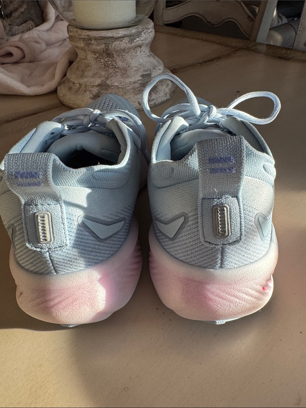 Brooks Women's Pale Blue Running Shoes with Lilac Details - Picture 5 of 10